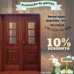 Promoção: Portal duplo Jequitiba - Rosa