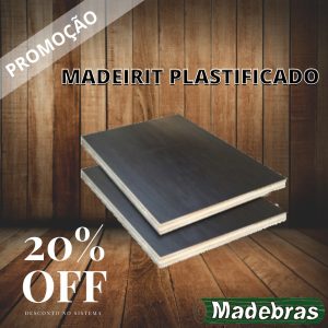 PROMOÇÃO: Madeirit plastificado
