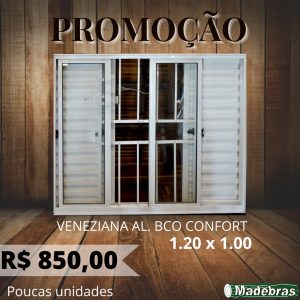 PROMOÇÃO: Veneziana Al. Bco confort